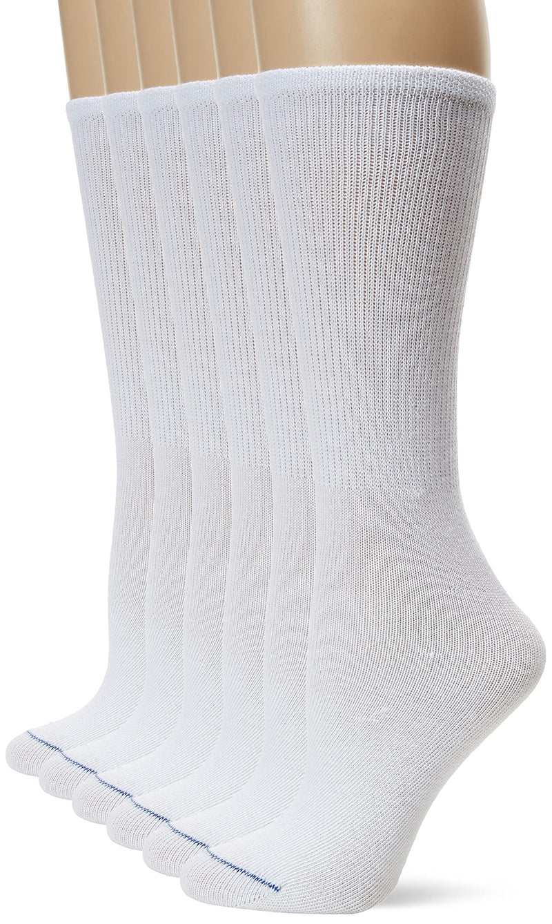 [Australia] - Dr. Scholl's Women's Diabetes & Circulator Socks - 4 & 6 Pair Packs Crew 4-10 White 