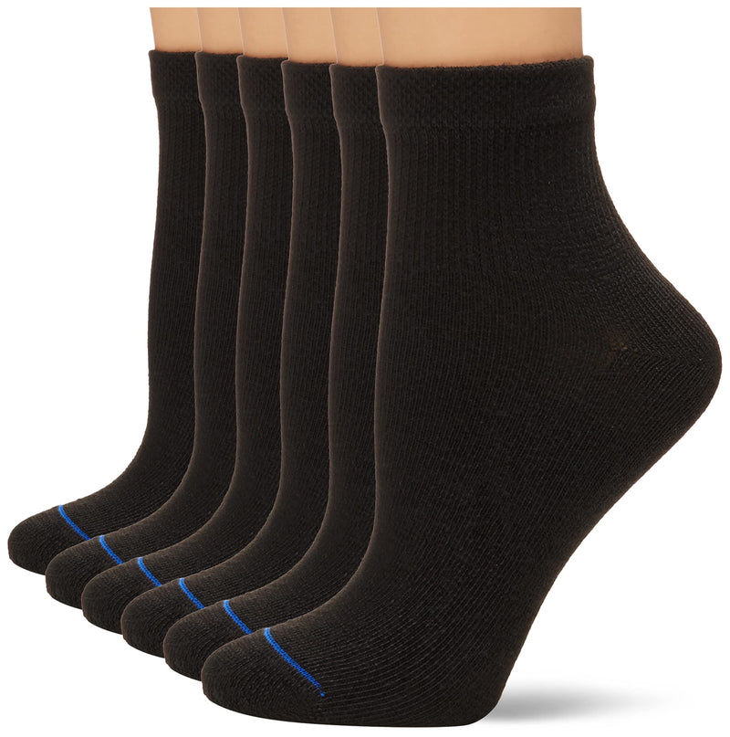 [Australia] - Dr. Scholl's Women's Diabetes & Circulator Socks - 4 & 6 Pair Packs Ankle 4-10 Black 