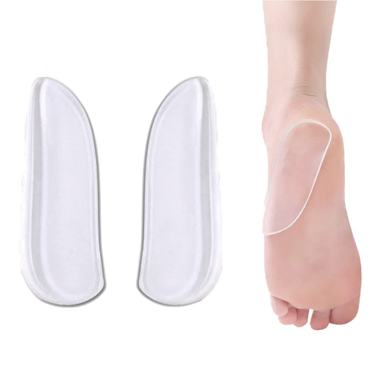 [Australia] - Mars Wellness Medial & Lateral Heel Wedge Silicone 2 Pairs - Universal - Adhesive Shoe Insert for Knock Knee Pain, Bow Legs, Foot Alignment - Pronation, Supination 