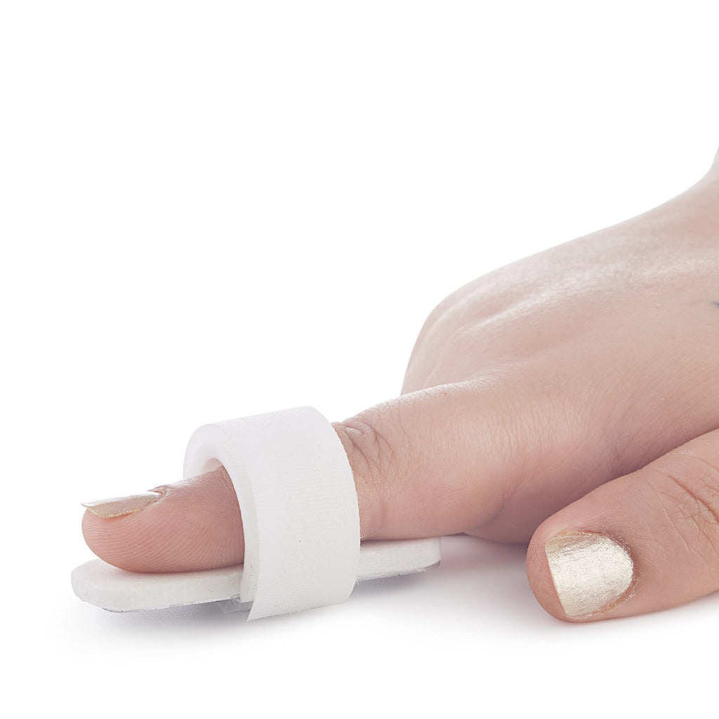 [Australia] - GroupB Finger Splint for Mallet Finger – Comfortable and Adjustable Brace Support Splint Roll Made from Quality Material for Deformity – Suitable for Joint Support & Pain Relief - White 