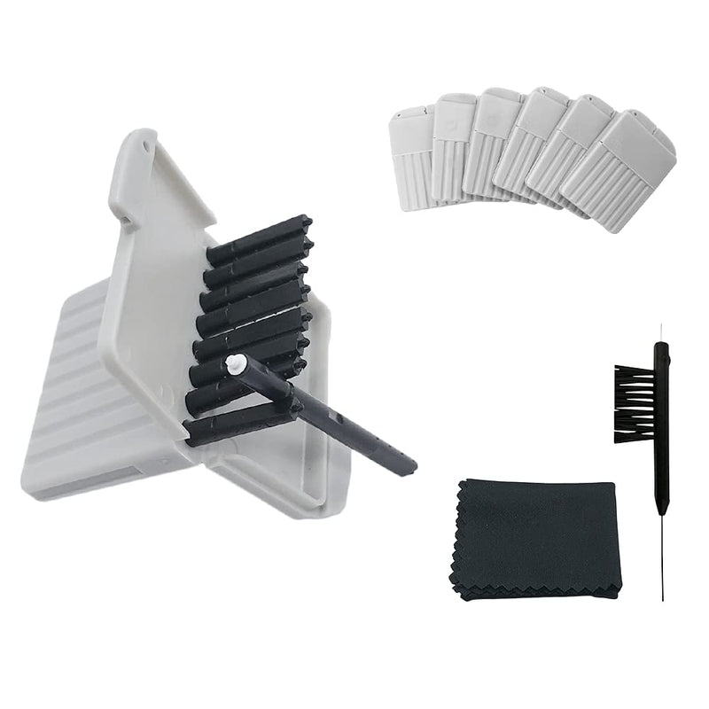 [Australia] - Hearing aid Wax Guards Filters Cerumen Stop Wax Traps for Phonak, Unitron, Widex Hearing aids Cleaner with Cleaning Brush kit Tools and Carry case – 6Packs/48 Filters 
