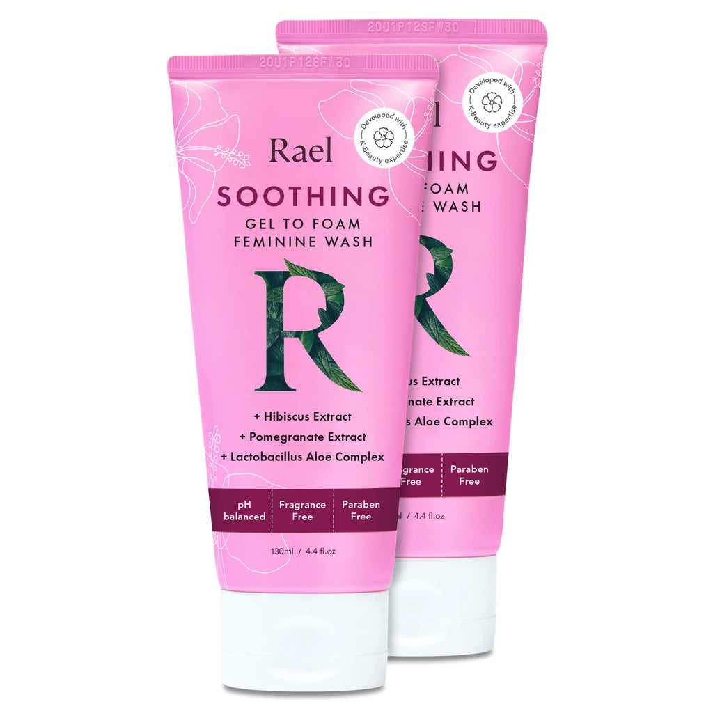 [Australia] - Rael Soothing Intimate Feminine Wash - pH-Balanced, Sensitive Skin, Daily Cleansing Wash, Natural Ingredients (4.4 Fl Oz (Pack of 2) 