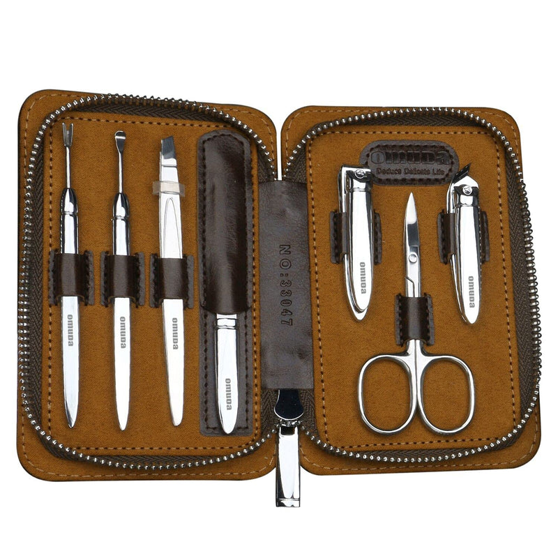 [Australia] - Manicure Set Nail Clippers Pedicure Kit Professional -7 Pieces Stainless Steel Grooming Kit, Manicure Kit Nail Clipper Set Nail Tools for Travel or Home 7 in 1 