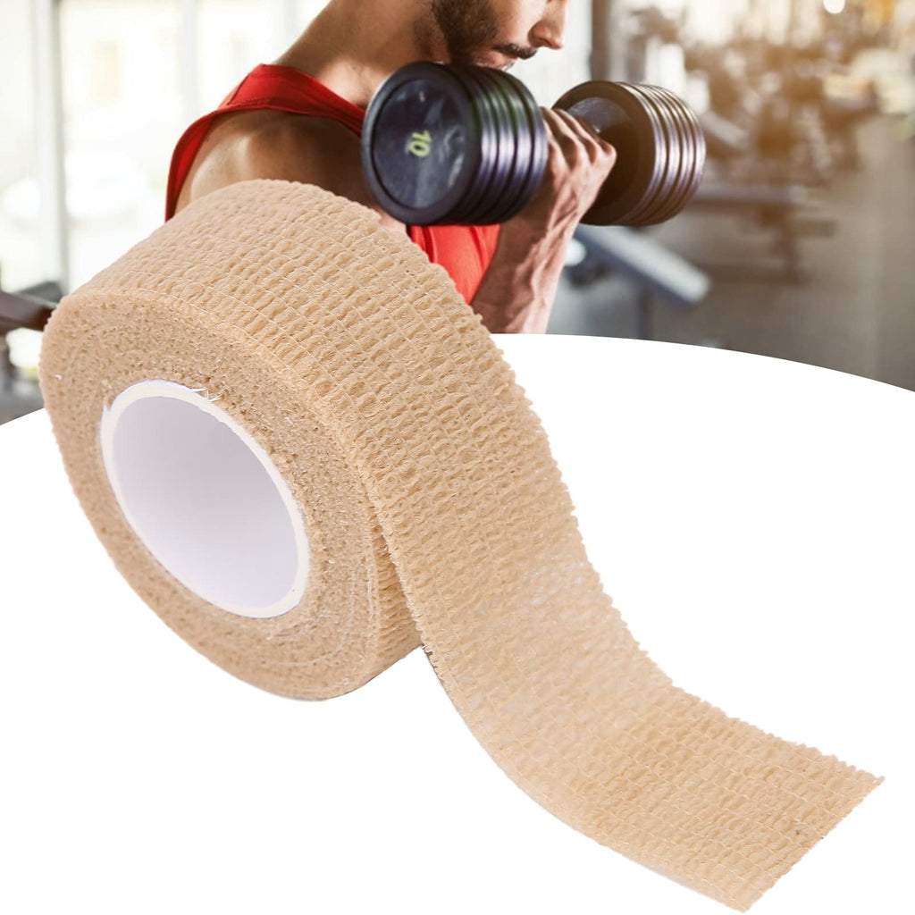 [Australia] - Self Adherent Cohesive Bandages Wrap,Breathable Flexible Non Woven Flexible Cohesive Tape Wrap, Athletic Tape, Hand & Wrist Wraps, Ankle Tape (2.5cm4.5m) - Brown 2.5cm*4.5m 