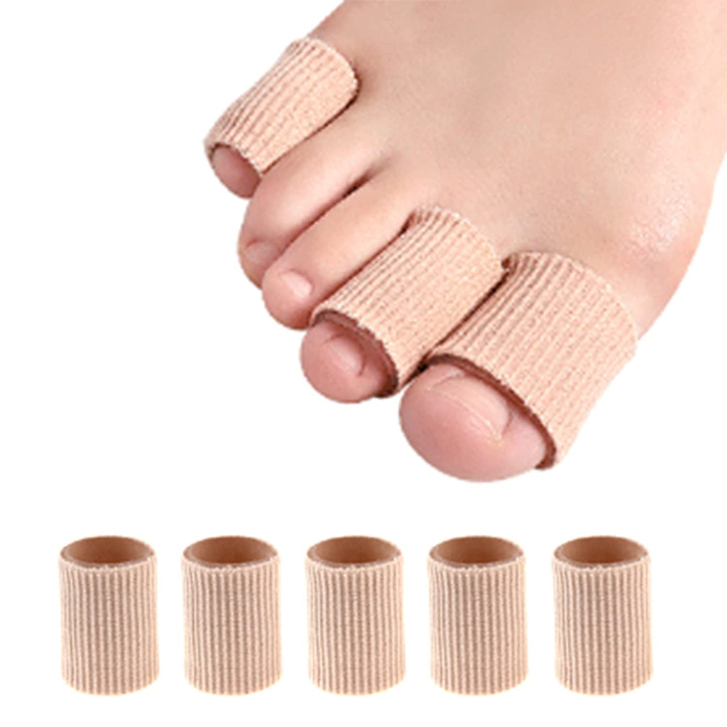 [Australia] - Yimanduo 5 Pcs Toe Sleeves Toe Cushion Tube Gel Corn Protectors for Corns Remover,Blisters,Calluses, Cushions Corns and Toe Pain Relie(S Size Toe Tubes), One Size 