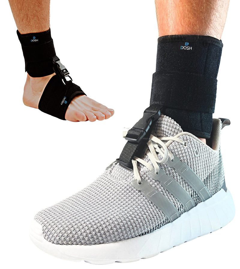 [Australia] - DOSH AFO Foot Drop Brace - Drop Foot Brace for Walking - Use as a Left or Right AFO Brace - Ankle Foot Orthosis Support Brace for Men and Women - Drop Foot Braces are used for Stroke, MS, & much more… 