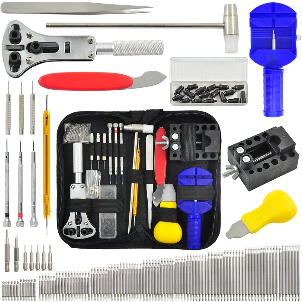[Australia] - Japard Watch Repair Kit Professional 17 in 1 Fox Tool with Carrying Case Maintenance Adjustment Cleaning Battery Change 