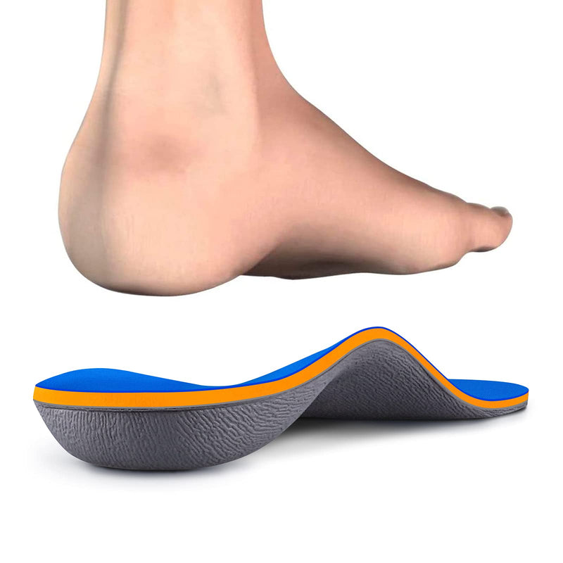 [Australia] - Kelaide Arch Support Insoles Relief Plantar Fasciitis, Comfort Orthotic Inserts for Flat Feet, Feet Pain, Pronation, Shoes Insoles for Men and Women Blue Mens(8-8.5)/Womens(10-10.5) 