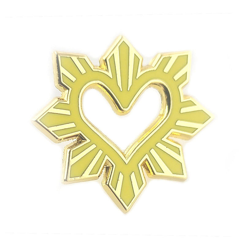 [Australia] - Philippines Country Enamel Pin, Filipino Sun heritage Pinoy Pride culture Heart Sun 