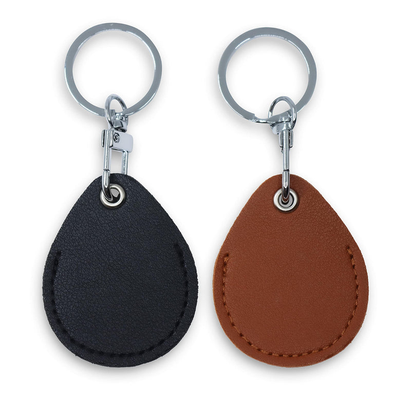 [Australia] - UMBERLOVER Leather Case Compatible with AirTag, Protective Cover Keychain with Key Ring for Dog/Bag/Luggage/Key Finders, Anti-Lost Waterproof Key Chain for Tracker/Finder Items 