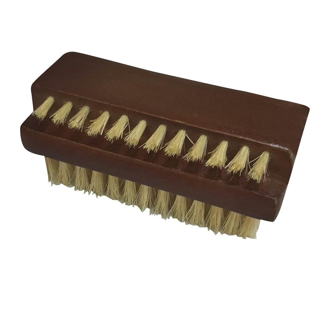 [Australia] - Coralpearl Wooden Nail Brush Cleaner Rosewood Two Sided in Natural 100% Boar Bristle for Cleaning Hand Finger Foot Toe, Fingernail Toenail Scrub Brush for Men Women Kids Manicure Pedicure Care (1) 1 