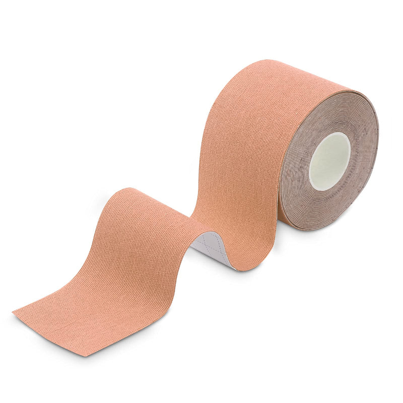 [Australia] - Kinesiology Tape (1 Uncut Roll) Kinetic Tape 16.4 ft Waterproof Athletic Sports Tape Physio Tape for Knees, Shoulder, Ankles, Elbow, Pain Relief,Joint Support (Beige) (1 Roll )Beige 