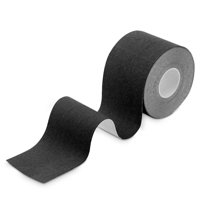 [Australia] - Kinesiology Tape (1 Uncut Roll) Kinetic Tape 16.4 ft Waterproof Athletic Sports Tape Physio Tape for Knees, Shoulder, Ankles, Elbow, Pain Relief,Joint Support (Black) (1 Roll) Black 
