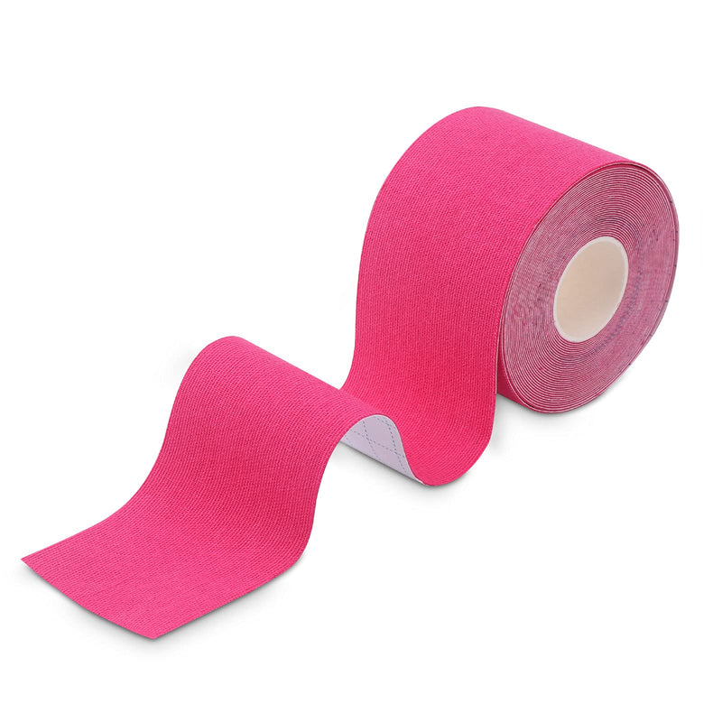 [Australia] - Kinesiology Tape (1 Uncut Roll) Kinetic Tape 16.4 ft Waterproof Athletic Sports Tape Physio Tape for Knees, Shoulder, Ankles, Elbow, Pain Relief,Joint Support (Pink) (1 Roll) Pink 