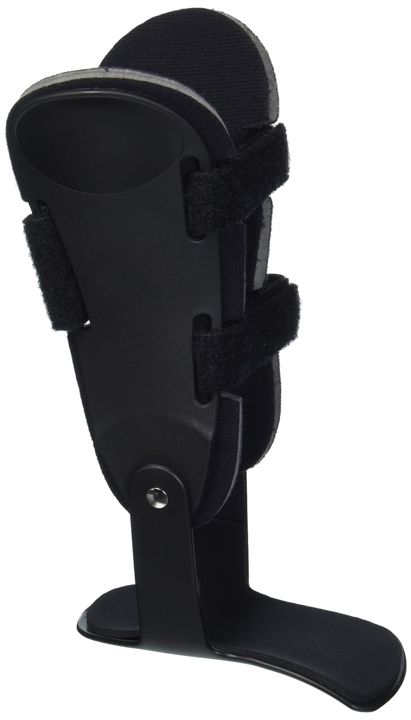 [Australia] - OTC Hinged Ankle Stabilizer, Adjustable Stirrup Brace with Rigid Stays for Sprains and Injuries, Walker Boot Transition, Black, Small 