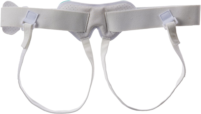 [Australia] - OTC Medical Hernia Belt for Single or Double Hernia, Non Abrasive Truss for Inguinal or Scrotal Hernia Support, White, Medium 