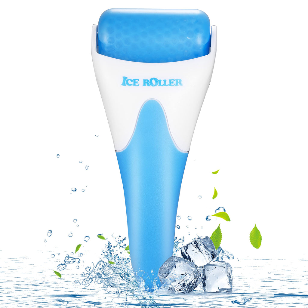 [Australia] - Ice Roller, BearKig Ice Roller for Face, Upgrated Ice Face Roller, Cold Facial Ice Roller Massager for Eye Puffiness, Women's Gifts, Migraine, TMJ Pain Relief & Minor Injury, Skin Care Products (Blue) 