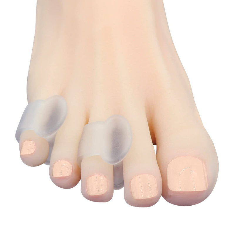 [Australia] - Niupiour Gel Pinky Toe Separators, 14 Packs of Silicone Little Toe Spacers for Overlapping Toe, Small Hammer Toe Straighteners for Crooked Toe, Relieve Rubbing and Friction 