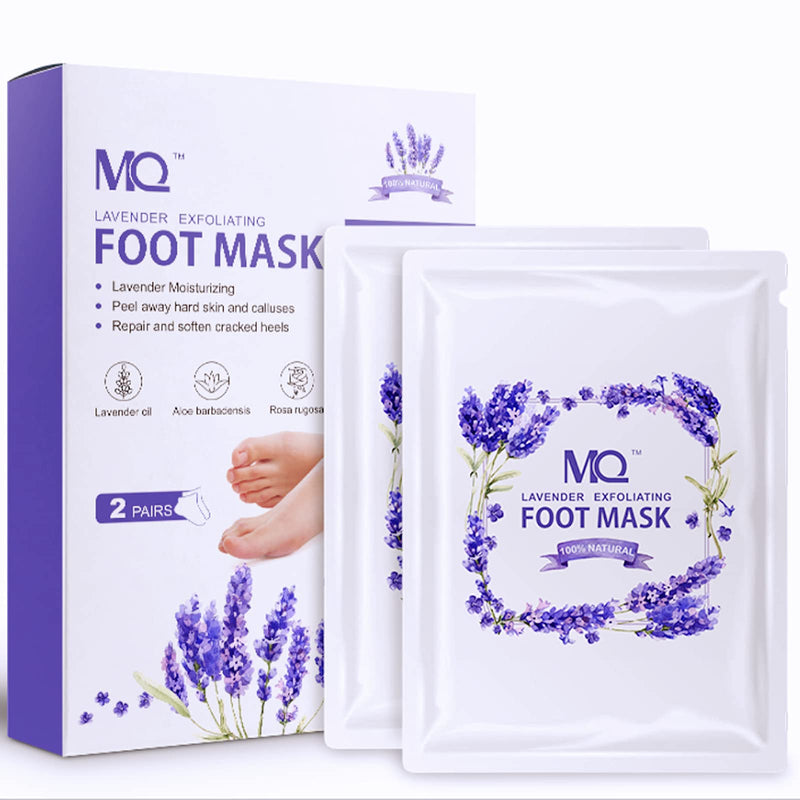 [Australia] - Foot Peel Mask (2 Pack), Exfoliating Feet Peel Off Dead Hard Skin Callus Remover Repairs Rough Heels, Baby Soft Foot Masks Treatment Moisturising for Dry Cracked for Men Women(Lavender) 