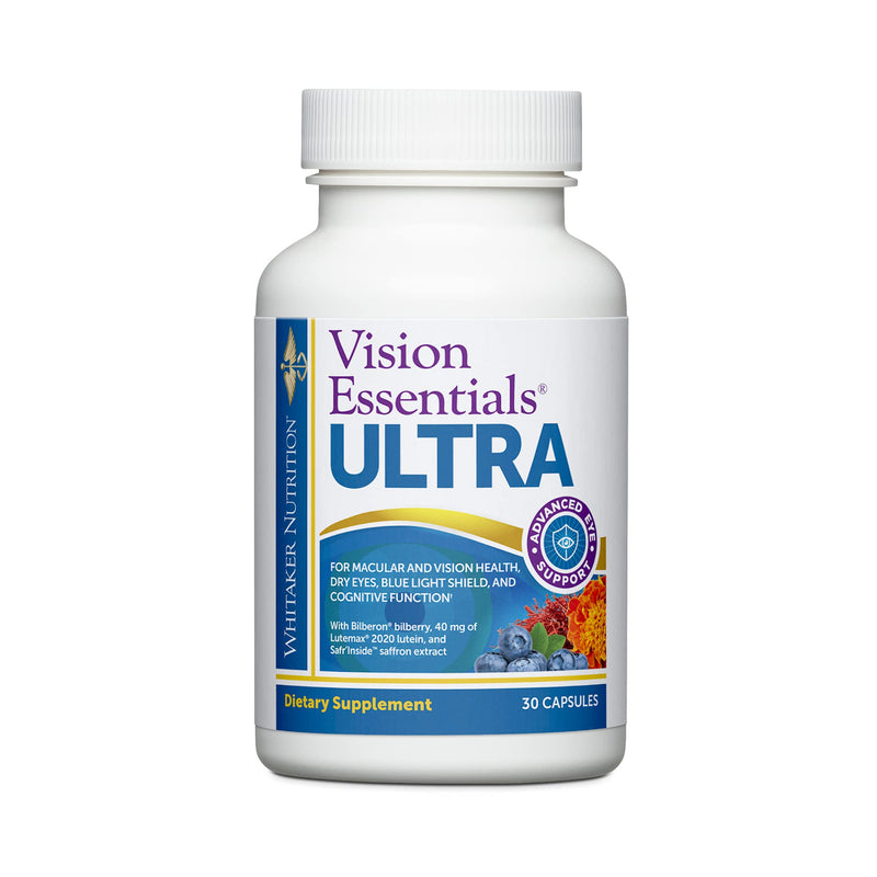 [Australia] - Dr. Whitaker's Vision Essentials Ultra | Comprehensive Support with Just One Daily Pill for Macula & Retina Health, Eye Strain, Ocular Pressure, Dry Eyes, Mood Support and More 