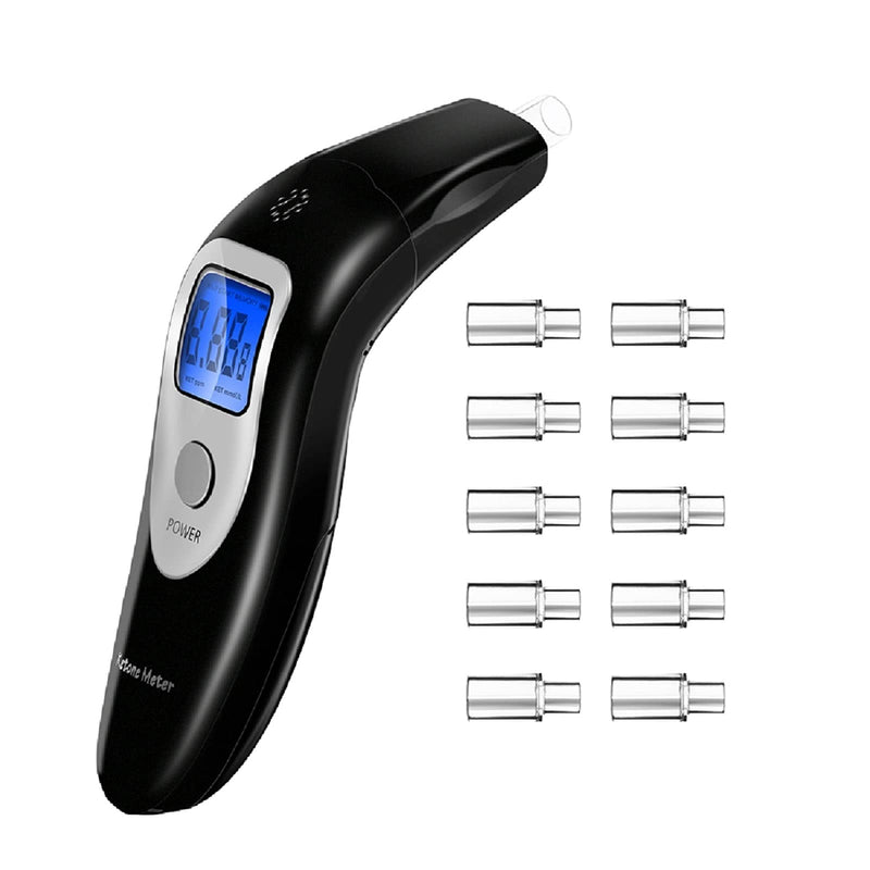 [Australia] - Lencool Ketone Meter, Ketosis Breath Analyzer, Keto Meter with 10 Mouthpieces 
