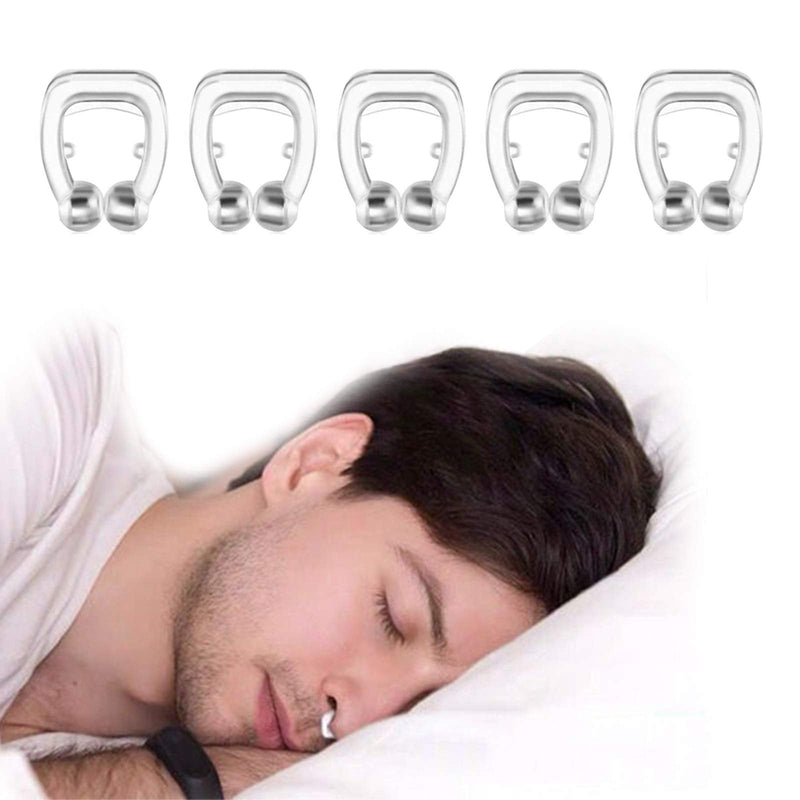 [Australia] - Beauty Pear Anti Snoring Devices, 5 Pack Magnetic Anti Snore Nose Clip, Snore Stopper for Women and Men, Comfortable Nasal Sleeping Aid to Relieve Snore 