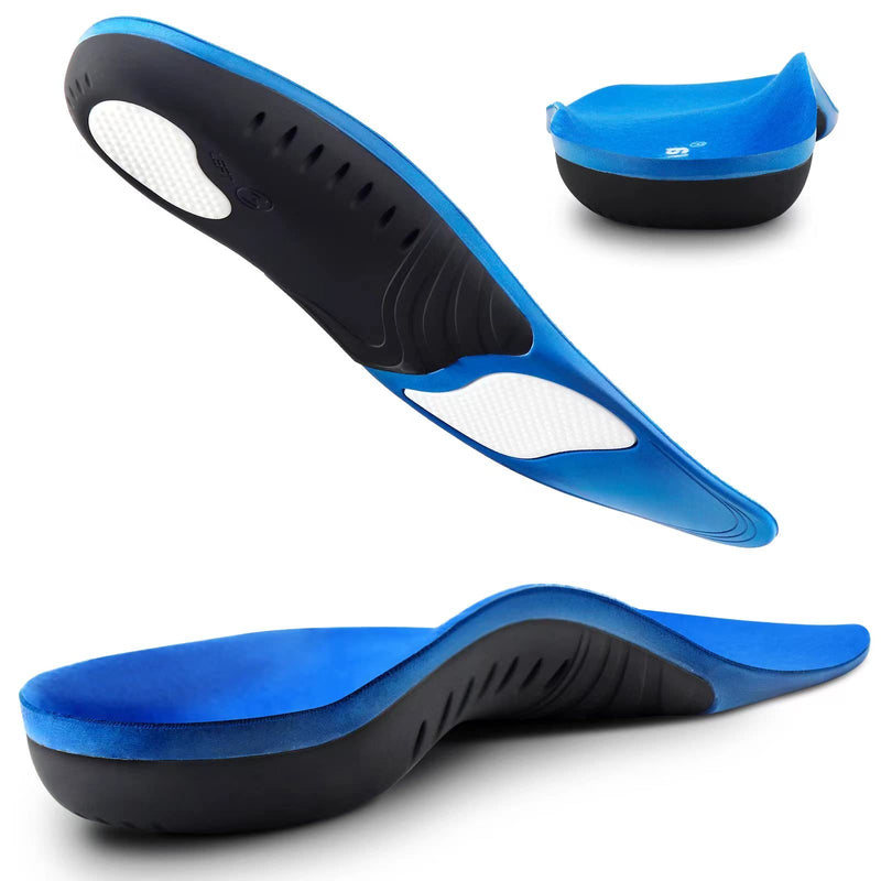 [Australia] - Plantar Fasciitis Insoles, High Arch Support Shoe Inserts Men Women, Orthotics Gel Running Insoles for Flat Feet - Arch Pain - Pronation - Metatarsalgia Pain Relief Heavy Duty Support S(Men 6-8/Women 7-9) 