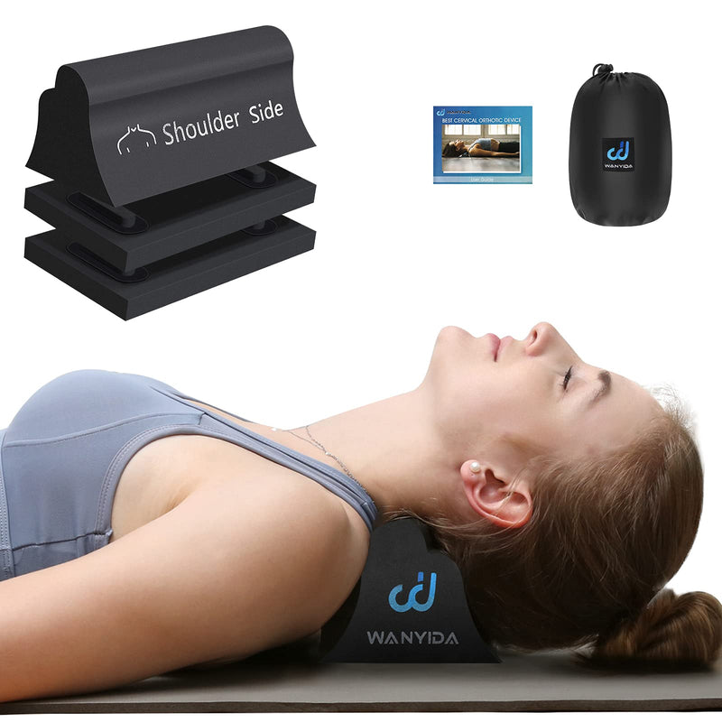[Australia] - Neck and Shoulder Relaxer, Neck Stretcher Chiropractic Pillows for Pain Relief, Cervical Traction Device for Cervical Spine Alignment. 