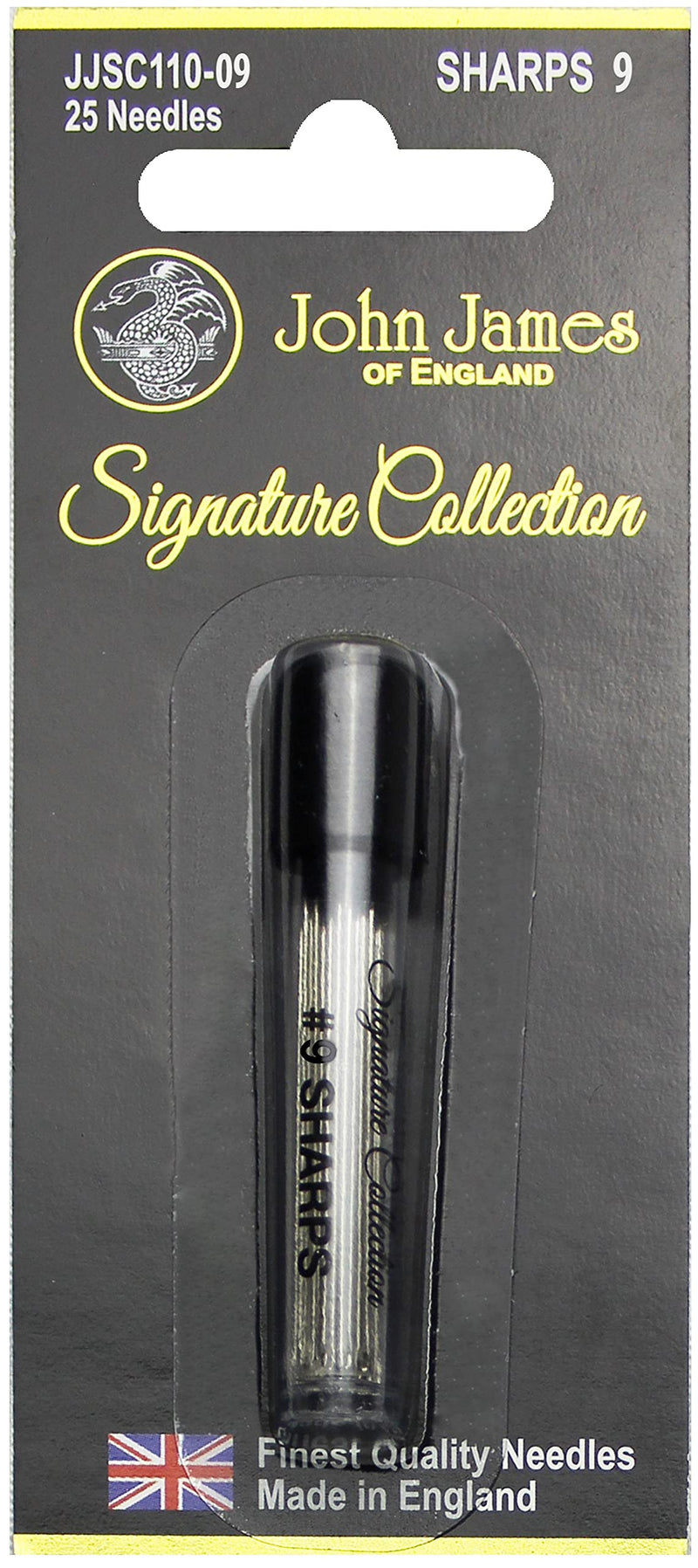 [Australia] - Colonial Needle Co John James Signature Collection Sharps Size 9, 25ct. Needles-Hand, Silver 6 