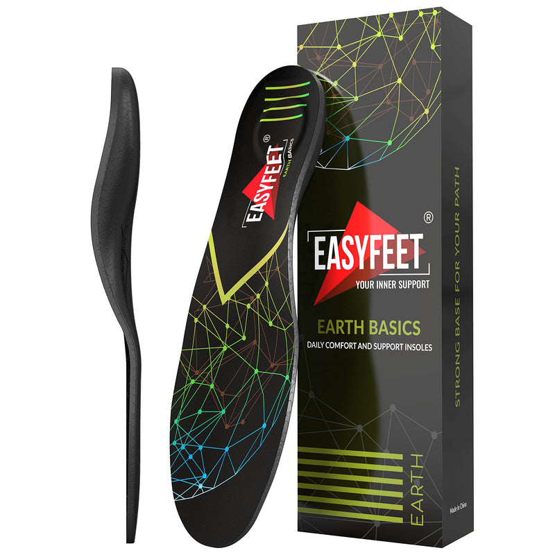 [Australia] - {Life-Changing} Orthotic Work Insoles - Anti Fatigue Aches Extra Steady Medium Arch Support Shoe Insoles Men Women - Insert for Flat Feet Leg Foot Pain Relief - Work Boot Insoles for Standing All Day Green Men 9-10.5/Women 10-11.5 