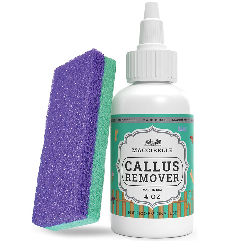 [Australia] - Maccibelle Callus Remover EXTRA STRENGTH Callus Eliminator For Feet, Professional Callus and Corn Eliminator Gel 4 oz (Pack of Callus + Pumice) Pack of Callus + Pumice 