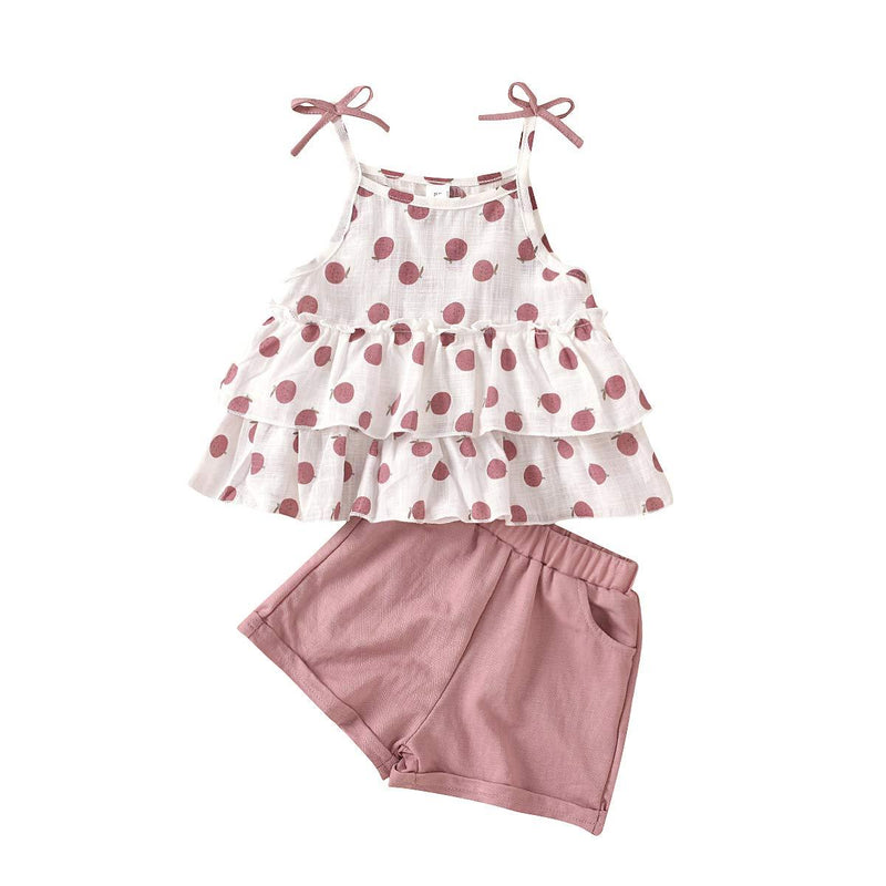 [Australia] - Toddler Girl Clothes Floral Daisy Dress Top Baby Short Sets Summer Outfit Cute-pink 12-18 Months 