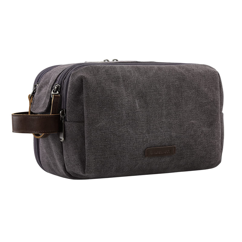 [Australia] - Toiletry Bag for Men, BAGSMART Travel Toiletry Organizer Dopp Kit Water-resistant Shaving Bag for Toiletries Accessories (Large Grey) Large 