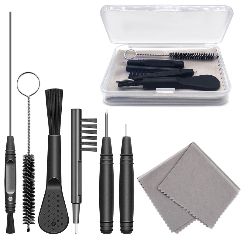 [Australia] - Hearing Aid Cleaning Kit, Hearing aid Cleaning Tools, Hearing Aid Brushes for Cleaning, Hearing Aid Earbuds Amplifier Earphone Earbuds Airpod Cleaner Kit, Hearing Aid Accessories with case (8 Pcs) 