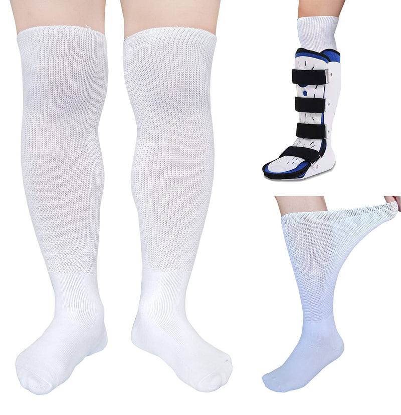 [Australia] - 2 Pairs Replacement Sock for Air cast Walking Boot Walker Brace - Air Cam Walkers Fracture Boot Orthopedics Socks Cast Boot Sock 2 Pairs 