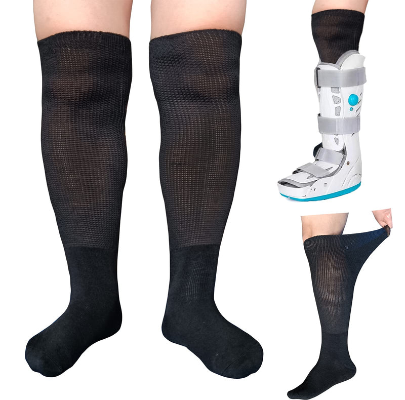 [Australia] - 2 Pairs Walking Boot Socks Air Cam Walker Brace Fracture Boot Orthopedics Socks Cast Boot Replacement Sock Liner 