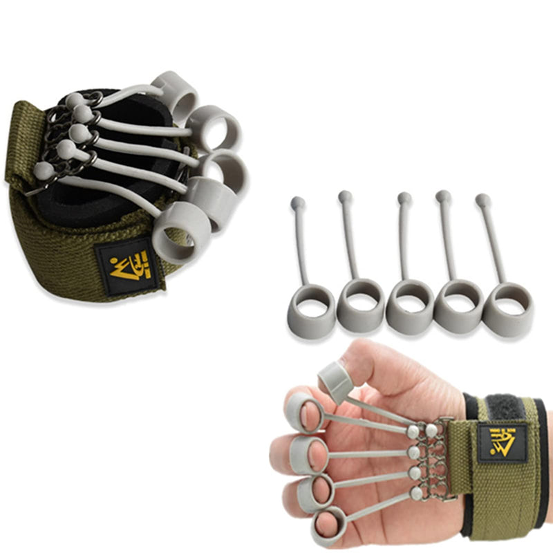 [Australia] - SHXJHXC Finger Exercisers & Hand for Strength Grip Strengthener,Training with Alpha Gripz Trainer Stretcher, Strengthening Equipment for Wrist Physical Therapy Forearm Extensor (Green) Green 