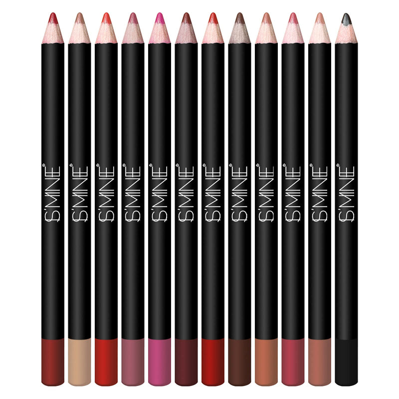 [Australia] - IS'MINE Matte Lip Liner Pencil Set - 12 Assorted Colors High Pigmented Natural Lip Makeup Soft Pencils Longwear Matte Smooth Ultra Fine Lip Liners (Color Set -1) Color Set -1 