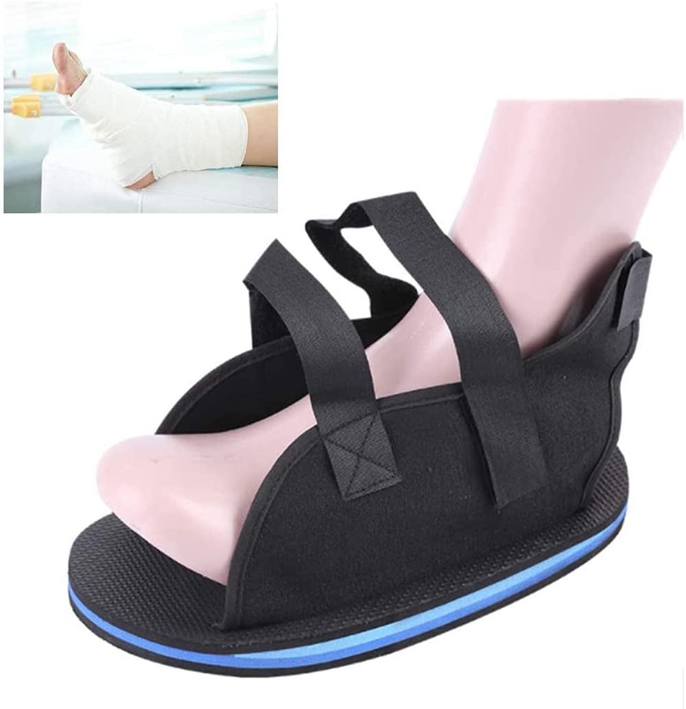 [Australia] - Open Toe Cast Shoes Foot Fracture Support Light Surgical Foot Protection Cast Boot Postoperative Recovery Walking Gypsum Shoe Medical Walking Shoe Foot Injuries Stable Ankle Joints Surgical Fixed Shoe Size L(29cm) 