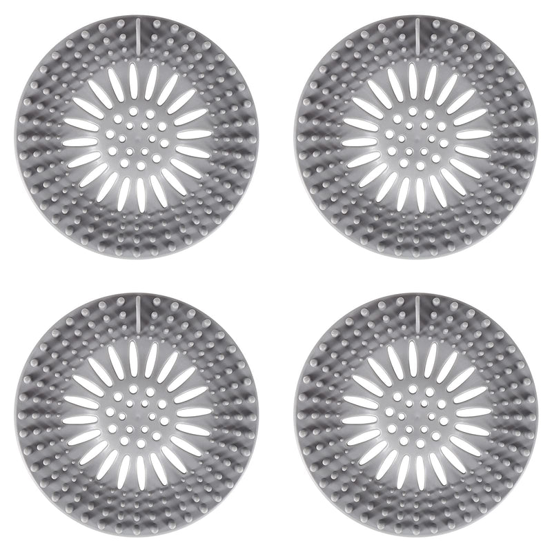 [Australia] - Uigos Hair Catcher Durable Silicone Hair Stopper Shower Drain Covers Easy to Install and Clean Suit for Bathroom Bathtub and Kitchen 4 Pack 