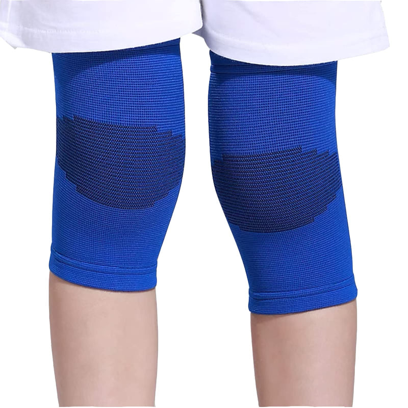 [Australia] - Kids Knee Brace,Knee Support,Teenagers Knee Sleeve,Sport Knee Protectors For Children(1 Pair) (Blue, Medium) Blue 