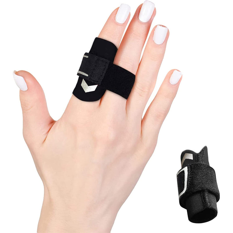 [Australia] - VHOPMORE Neoprene Finger Splints Wraps Adjustable Finger Brace Trigger Finger Buddy Splint Mallet Finger Guard for Arthritis Sport Finger Support Sleeves Protector for Basketball Volleyball Tennis - S 