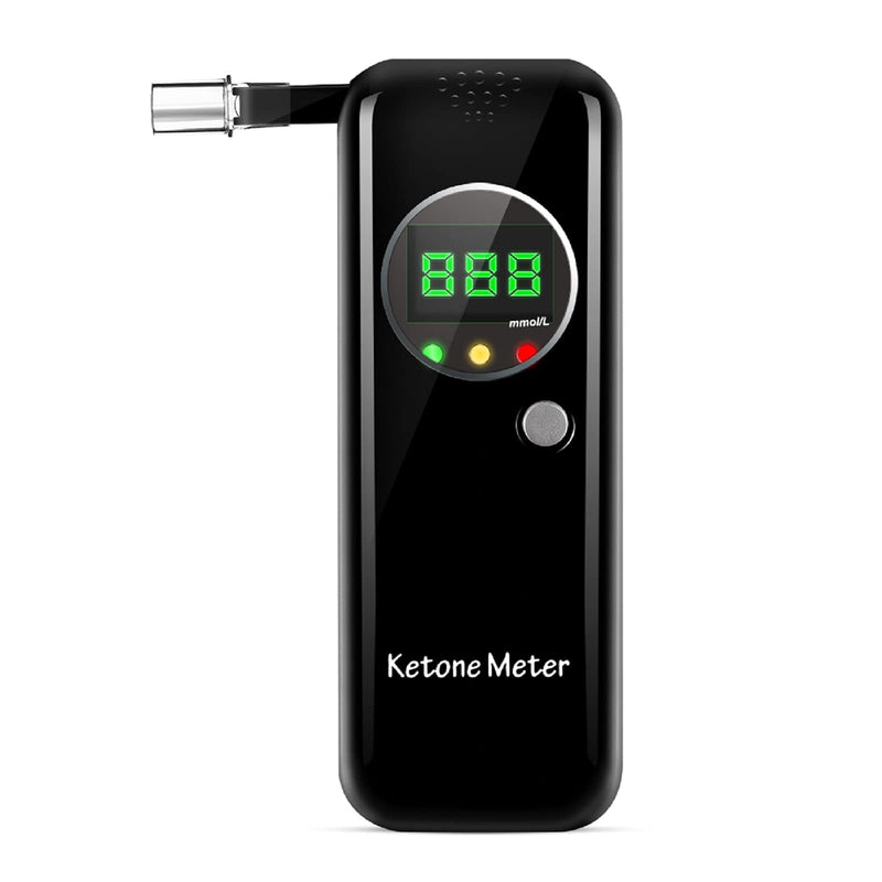 [Australia] - Lencool Ketone Breath Meter for Ketosis Testing Keto Test Kit with 10PC MouthpiecesBlack 