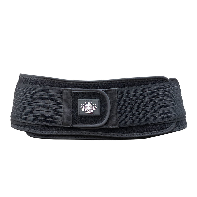 [Australia] - SOLAWELL Sacroiliac Belt - Lower Back Support to Treat Sciatica - Pain Relief for Pelvic, Lumbar, Nerve and Leg Discomfort - Posture and Pregnancy Support - Pelvis Brace to Improve Alignment - SI Joint Belt for Women and Men, Black 
