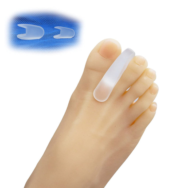 [Australia] - Silicone Toe Separators, 10 Pack Size Suit Gel Toe Spreader, Toe Spacers Gel Straighteners Align Toes, Realign Crooked Toes, Hammer Toe, Bunions, Hallux Valgus Relief, Corrector pad 