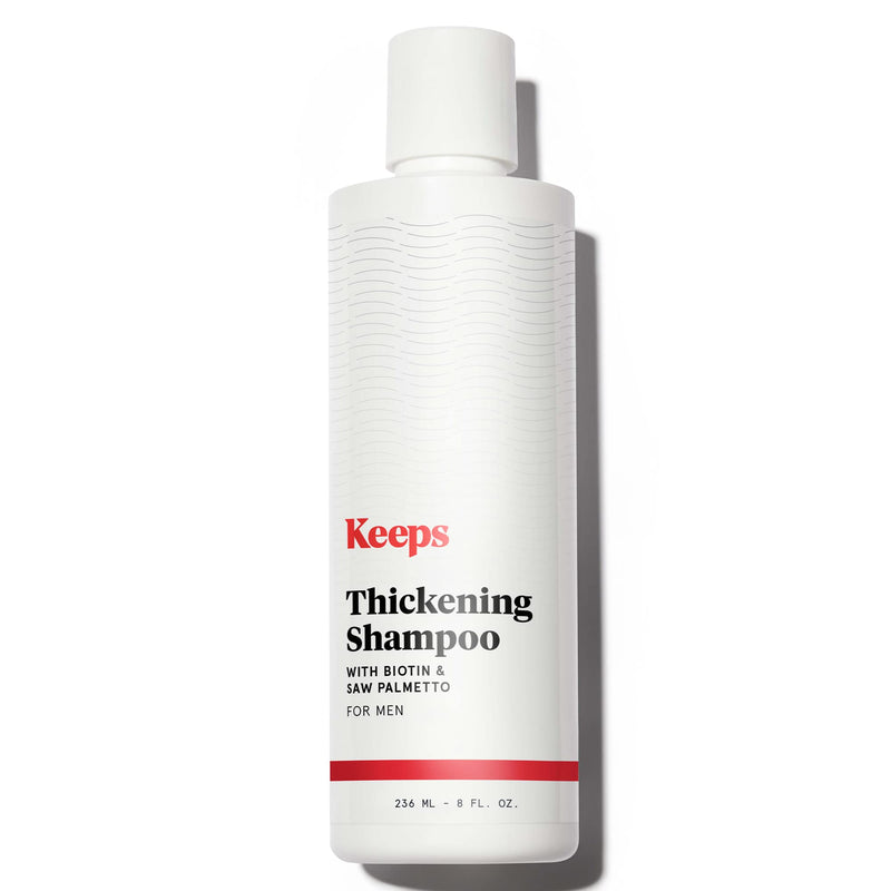 [Australia] - Keeps Hair Thickening Shampoo for Fuller, Thicker Looking Hair, 8 Ounces - Hair Loss, Thinning & Regrowth Treatment - DHT Blocker for Men - Infused with Biotin, Caffeine, & Saw Palmetto 