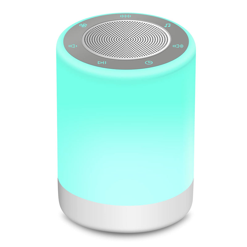 [Australia] - YYDSKIT White Noise Machine with Large Night Light, Sound Machine with 32 Soothing Sounds, Full Touch Control,Plug in, Auto-Off Sleep Timer for Baby Adults Kids Sleeping, Relaxing 