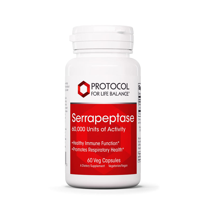 [Australia] - Protocol Serrapeptase - Protein Digestive Enzymes - Gut Health - 60 Veg Caps 