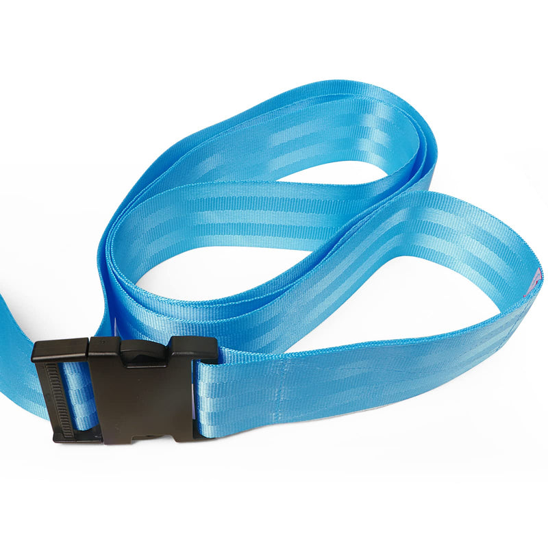 [Australia] - NC Extremity Mobilization Belt, Strap, Band Intended for Physical Therapy, Rehab, Stretching, Manual Traction, and Mobility with Pad Blue 