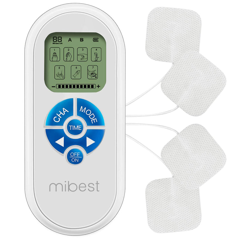 [Australia] - MIBEST Portable TENS Unit - Electronic Pulse Massager - Muscle Stimulator Machine for Women and Men - EMS Electrotherapy Muscle Stimulator - Electronic Pulse Stimulator 